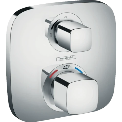 Купить купить термостатический смеситель для душа скрытого монтажа, ecostat e hansgrohe, 15707000 цвет: хром
