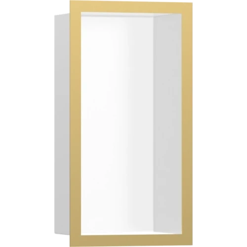 Купить купить настенный короб с цветом корпуса и дизайнерской рамой, 30х15х10 см, xtrastoris individual hansgrohe, 56096990 цвет: золото