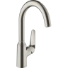 Купить купить смеситель для кухни, focus m42 hansgrohe, 71802800 цвет: нержавеющая сталь