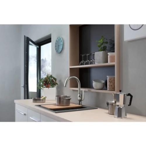 Купить купить смеситель для кухни, focus m42 hansgrohe, 71802800 цвет: нержавеющая сталь