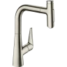 Купить купить смеситель для кухни, с вытяжным душем, talis select m51 hansgrohe, 72824800 цвет: нержавеющая сталь