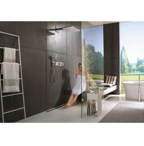 Купить купить верхний душ с настенным кронштейном скрытого монтажа, rainmaker select hansgrohe, 24007400 цвет: хром