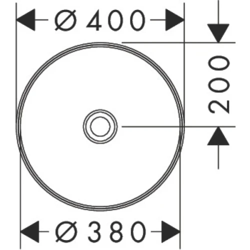 Купить купить раковина накладная 40x40 см, xuniva s hansgrohe, 60164450 цвет: белый