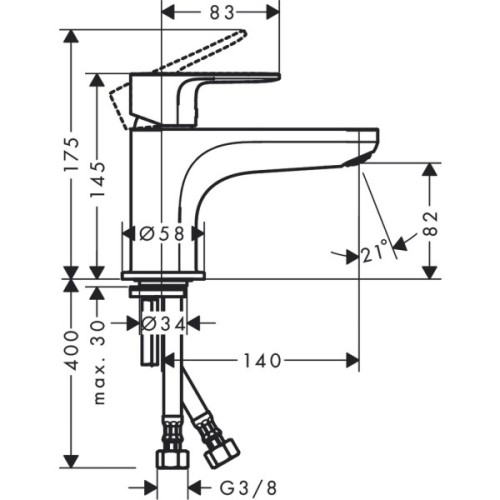 Купить купить смеситель для ванны monotrou, 2 режима расхода воды, rebris s hansgrohe, 72434000 цвет: хром