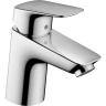 Купить купить смеситель для раковины coolstart без сливного гарнитура, logis hansgrohe, 71073000 цвет: хром