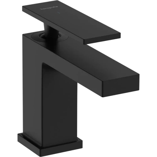 Купить купить смеситель для раковины ecosmart+, для холодной воды, tecturis e hansgrohe, 73013670 цвет: черный