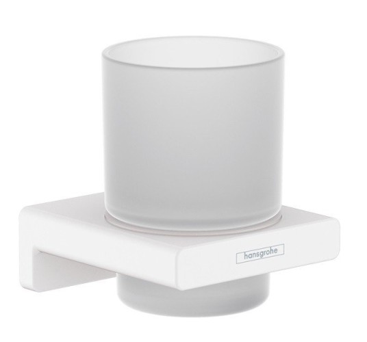Купить купить стакан для зубных щёток, addstoris hansgrohe, 41749700 цвет: белый