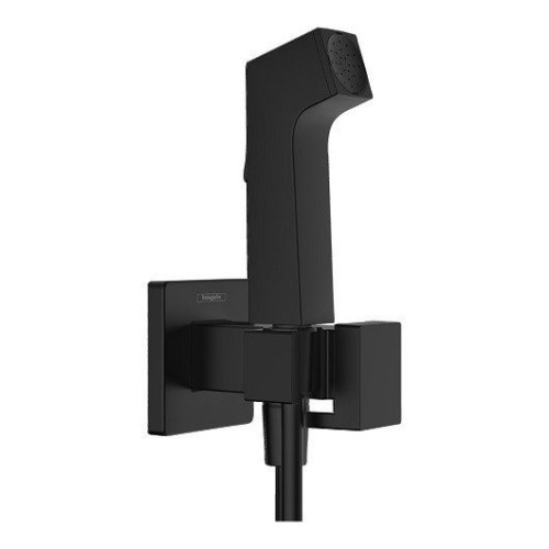 Купить купить гигиенический душ со смесителем, держателем и шлангом 125см, bidette hansgrohe, 29233670 цвет: черный