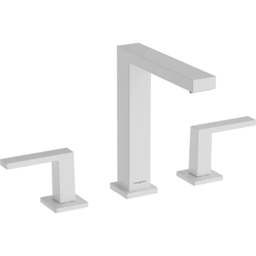 Купить купить смеситель для раковины ecosmart+, с донным клапаном push-open, tecturis e hansgrohe, 73030700 цвет: белый