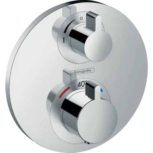 Купить купить термостатический смеситель для душа скрытого монтажа, ecostat s hansgrohe, 15757000 цвет: хром