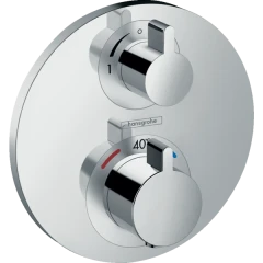 Термостатический смеситель для душа скрытого монтажа, Ecostat S Hansgrohe, 15757000 цвет: хром