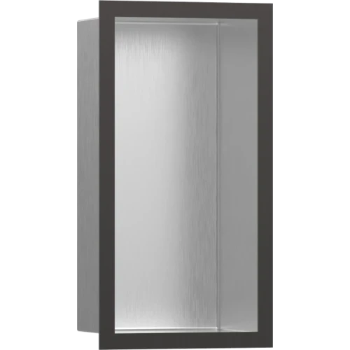 Купить купить настенный короб с цветом корпуса и дизайнерской рамой, 30х15х10 см, xtrastoris individual hansgrohe, 56094340 цвет: черный