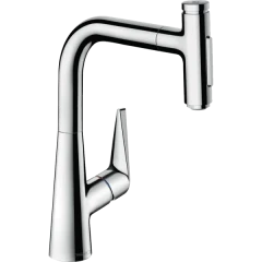 Смеситель для кухни, с вытяжным душем, Talis Select M51 Hansgrohe, 72824000 цвет: хром