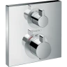 Купить купить термостатический смеситель для душа скрытого монтажа, ecostat square hansgrohe, 15712000-dp цвет: хром