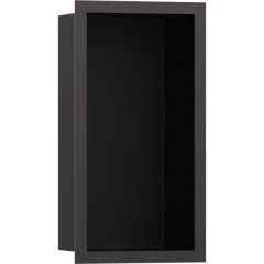 Настенный короб с цветом корпуса и дизайнерской рамой, 30х15х10 см, XtraStoris Individual Hansgrohe, 56095340 цвет: черный