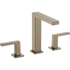 Смеситель для раковины EcoSmart+, с донным клапаном Push-Open, Tecturis E Hansgrohe, 73030140 цвет: бронза