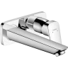 Купить купить смеситель для раковины скрытого монтажа, настенный, logis hansgrohe, 71220000 цвет: хром