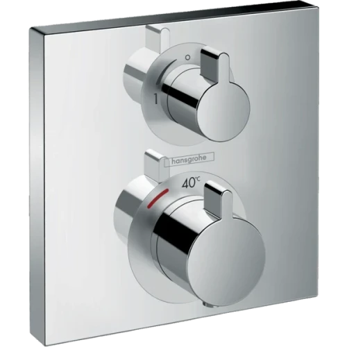 Купить купить термостатический смеситель для душа скрытого монтажа, ecostat square hansgrohe, 15712000 цвет: хром