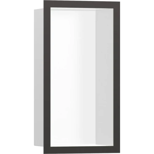 Купить купить настенный короб с цветом корпуса и дизайнерской рамой, 30х15х10 см, xtrastoris individual hansgrohe, 56096340 цвет: черный