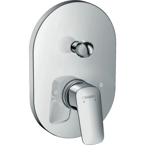 Купить купить смеситель для ванны скрытого монтажа, logis hansgrohe, 71406000 цвет: хром