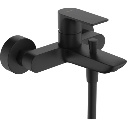 Купить купить смеситель для ванны, rebris e hansgrohe, 72450670 цвет: черный