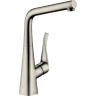 Купить купить смеситель для кухни, metris m71 hansgrohe, 14822800 цвет: нержавеющая сталь