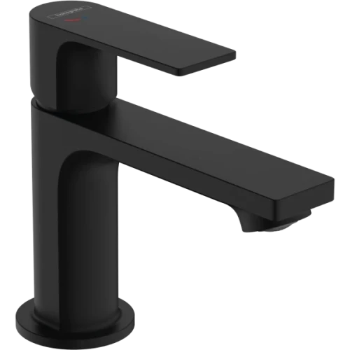 Купить купить смеситель для раковины coolstart без сливного гарнитура, rebris e hansgrohe, 72554670 цвет: черный