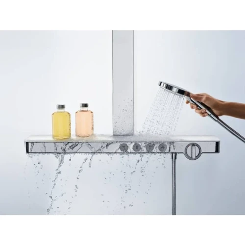 Купить купить душевая система с термостатом, rainmaker select hansgrohe, 27029400 цвет: хром