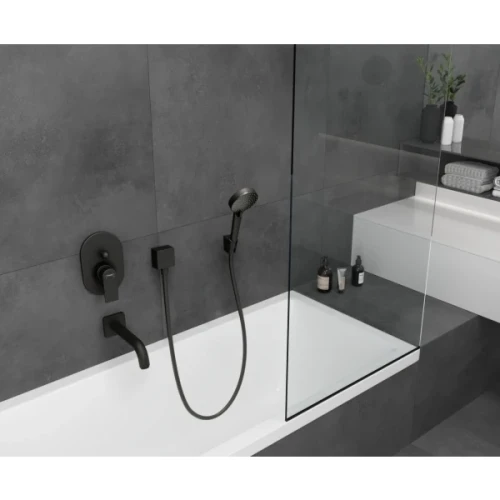 Купить купить излив для ванны, vernis blend hansgrohe, 71420670 цвет: черный