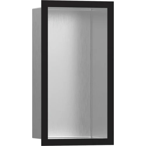 Купить купить настенный короб с цветом корпуса и дизайнерской рамой, 30х15х10 см, xtrastoris individual hansgrohe, 56094670 цвет: черный