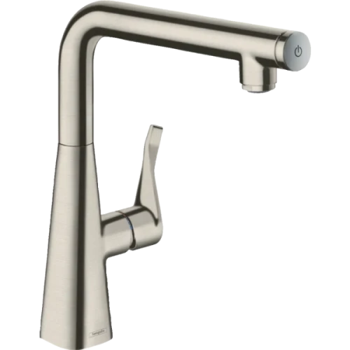 Купить купить смеситель для кухни, metris select m71 hansgrohe, 14847800 цвет: нержавеющая сталь