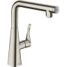 Купить купить смеситель для кухни, metris select m71 hansgrohe, 14847800 цвет: нержавеющая сталь