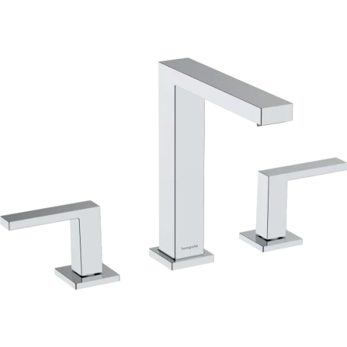 Купить купить смеситель для раковины ecosmart+, с донным клапаном push-open, tecturis e hansgrohe, 73030000 цвет: хром