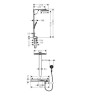 Купить купить душевая система с термостатом, rainmaker select hansgrohe, 27106400 цвет: хром