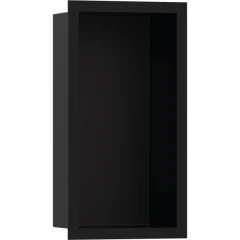 Настенный короб с цветом корпуса и дизайнерской рамой, 30х15х10 см, XtraStoris Individual Hansgrohe, 56095670 цвет: черный