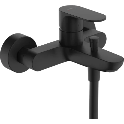 Купить купить смеситель для ванны, rebris s hansgrohe, 72440670 цвет: черный