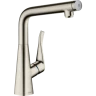 Купить купить смеситель для кухни, metris select m71 hansgrohe, 14883800 цвет: нержавеющая сталь