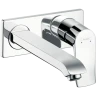 Купить купить смеситель для раковины скрытого монтажа, настенный, metris hansgrohe, 31086000 цвет: хром