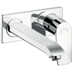 Смеситель для раковины скрытого монтажа, настенный, Metris Hansgrohe, 31086000 цвет: хром