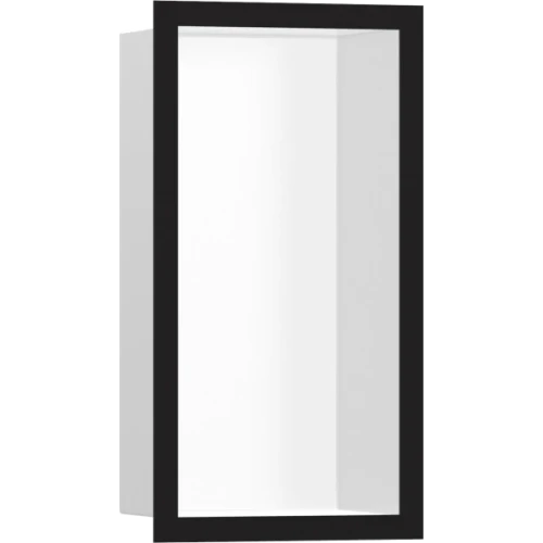 Купить купить настенный короб с цветом корпуса и дизайнерской рамой, 30х15х10 см, xtrastoris individual hansgrohe, 56096670 цвет: черный