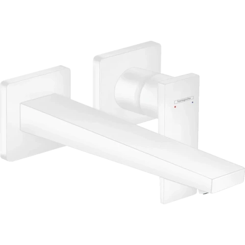 Купить купить смеситель для раковины скрытого монтажа, настенный, metropol hansgrohe, 32526700 цвет: белый