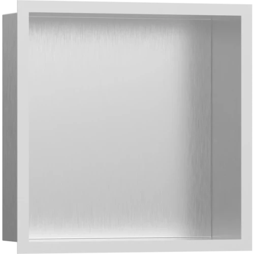 Купить купить настенный короб с цветом корпуса и дизайнерской рамой, 30х30х10 см, xtrastoris individual hansgrohe, 56097700 цвет: белый