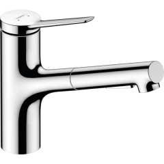 Смеситель для кухни, с вытяжным душем, Zesis M33 Hansgrohe, 74800000 цвет: хром