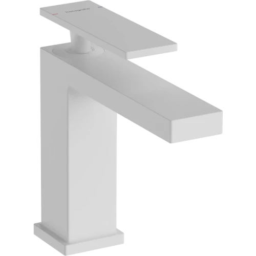 Купить купить смеситель для раковины ecosmart+, с донным клапаном, tecturis e hansgrohe, 73010700 цвет: белый