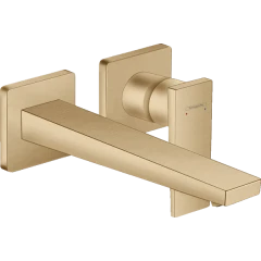 Смеситель для раковины скрытого монтажа, настенный, Metropol Hansgrohe, 32526140 цвет: бронза