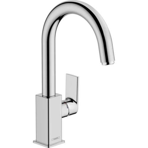 Купить купить смеситель для раковины со сливным гарнитуром, vernis shape hansgrohe, 71564000 цвет: хром