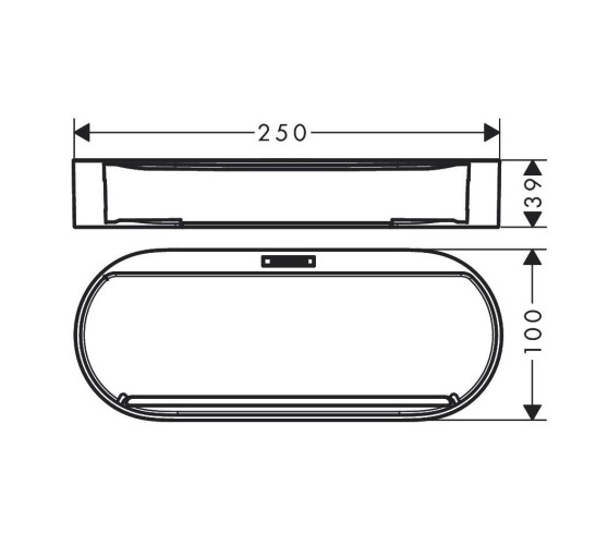 Купить купить корзинка для душа, wallstoris hansgrohe, 27913700 цвет: белый