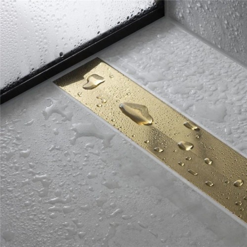 Купить купить внешняя часть трапа для душа 90см, укорачиваемая, raindrain flex hansgrohe, 56045990 цвет: золото