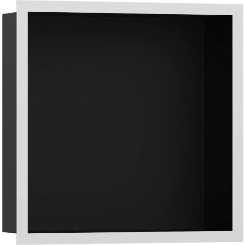 Купить купить настенный короб с цветом корпуса и дизайнерской рамой, 30х30х10 см, xtrastoris individual hansgrohe, 56098700 цвет: белый