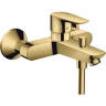 Купить купить смеситель для ванны, talis e hansgrohe, 71740990 цвет: золото
